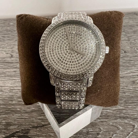 Michael Kors Crystal Stainless Steel Ladies Watch - Picture 4 of 7